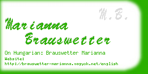 marianna brauswetter business card